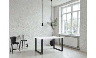 Moderní  jídelní stůl Amigo 138x90cm, bílý