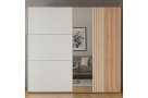 Šatní skříň SORIA s posuvnými dveřmi a zrcadlem