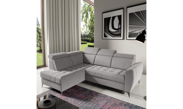 Rohová pohovka s funkcí spaní AURORA II s výběrem barvy