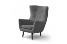 Křeslo LOUIS, tmavě šedé
