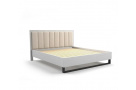 Kvalitní postel z masivu Desira 160x200cm, bílá/béžová