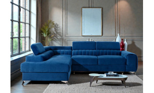 Luxusní rohová sedačka Sotogrande, modrá 
