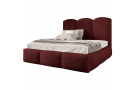 Manželská postel s úložným boxem a rámem BERO (s výběrem rozměru a potahu)