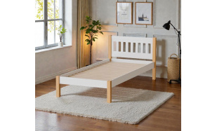 Postel Gita, bílá (90x200cm) 