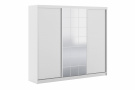 Moderní šatní skřín Cinema 250cm, bílá 
