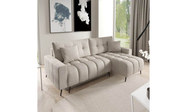 Rohová pohovka DENVER s funkcí spaní s výběrem barvy