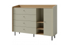 Komoda s 1 dvířky a 4 zásuvkami ALEX