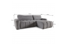 Rohová pohovka s funkcí spaní CAVO