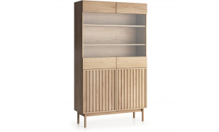 Vitrína se 2 skleněnými dvířky SAPPORO