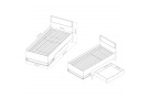 Postel NEBRO 90x200cm