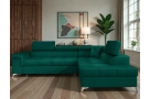 Luxusní rohová sedačka Escada, zelená