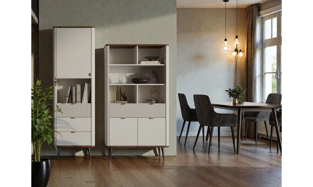 Elegantní bytový nábytek Alexis sestava B, ořech/kašmír