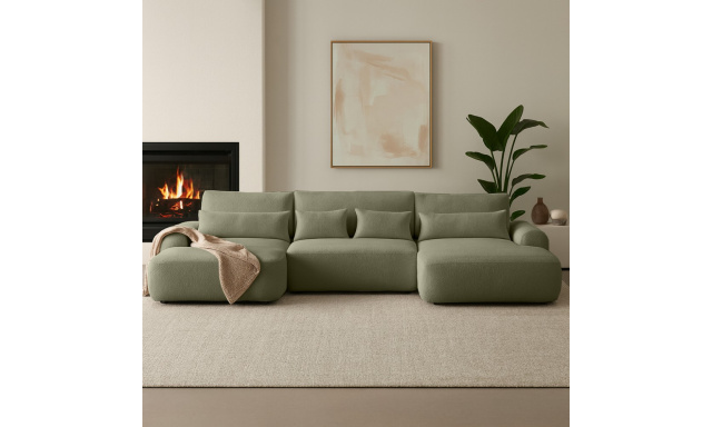 Rohová pohovka s funkcí spaní OLIVER U s výběrem barvy