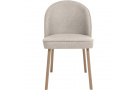 Čalouněná židle LUNA s dřevěnými nohami