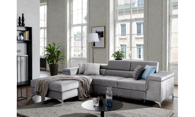 Luxusní sedací souprava Relina, šedá