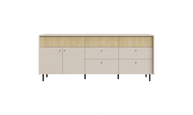 Komoda se 7 zásuvkami a 2 dvířky MONAKO