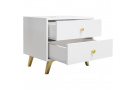 Noční stolek SOLEA se 2 zásuvkami