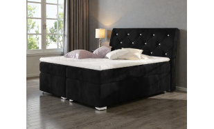 Kontinentální postel Tiago 180x200cm, černá