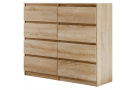 Komoda s osmi zásuvkami LINDA s výběrem dekoru