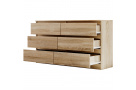 Komoda se šesti zásuvkami LINDA s výběrem dekoru