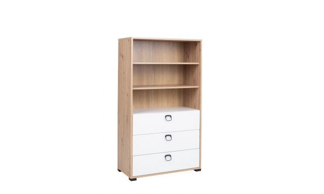 Regál Cetina 5, artisan/grafit/bílá