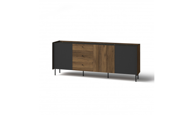 Komoda se 3 dvířky a 3 zásuvkami PIANO