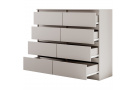Komoda s osmi zásuvkami LINDA s výběrem dekoru