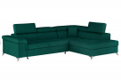 Luxusní rohová sedačka Escada, zelená
