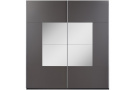 Šatní skříň BROOKLYN s posuvnými dveřmi a zrcadlem