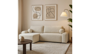 Rohová pohovka s funkcí spaní NOEL s výběrem potahu