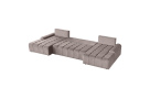 Rohová pohovka s funkcí spaní COSTA U s výběrem potahu