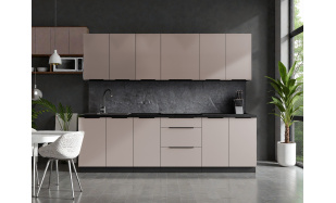 Luxusní kuchynská linka Santiago B 260cm, cashmere