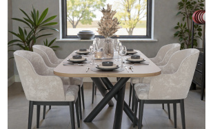 Elegantní jídelní stůl Sandra 185x90cm, dub Artisan