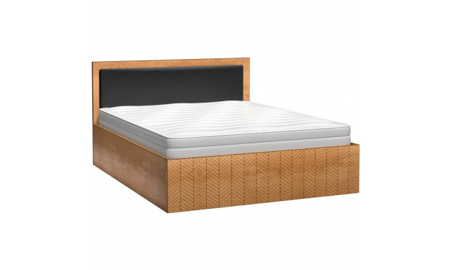 Manželská postel s úložným prostorem (matrace není součástí balení) FUN