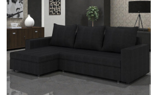 Moderní rohová sedačka Horde, černá