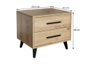 Noční stolek KAVO se 2 zásuvkami