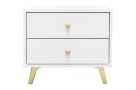Noční stolek SOLEA se 2 zásuvkami