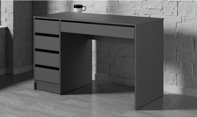 Moderní PC stůl Moscon, šedý 