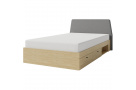 Postel 90x200 se 2 zásuvkami ALEX