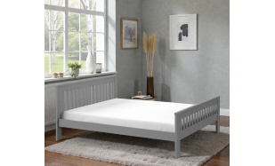 Postel Ramona masiv, 180x200cm, šedá 