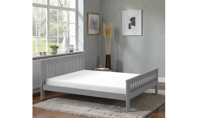 Postel Ramona masiv, 180x200cm, šedá 