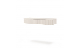 Závěsný konzolový stolek s drážkovanými čely SOFT