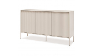 Komoda se 3 dvířky a drážkovanými dvířky NOTO