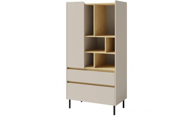 Knihovna se 2 zásuvkami a 1 dvířky LICO