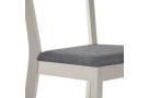 2x čalouněná židle MODEN s dřevěnými nohami