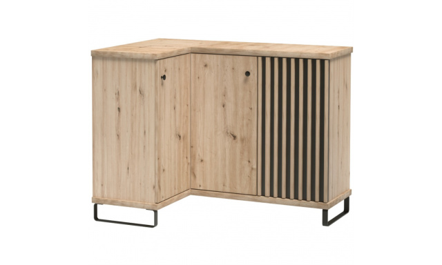 Rohová komoda se 3 dvířky CAYA