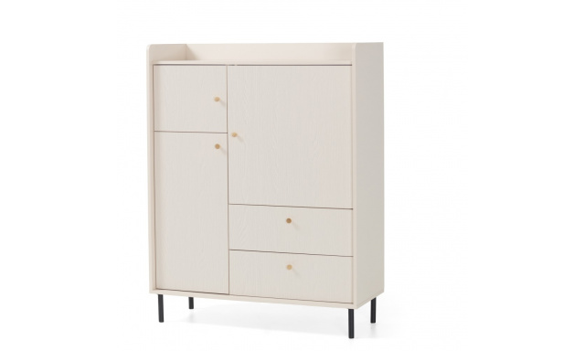 Komoda se 2 zásuvkami a 3 dvířky GLORIA