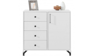 Komoda s 1 dvířky a 4 zásuvkami BERGO