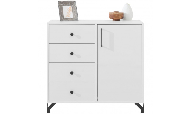 Komoda s 1 dvířky a 4 zásuvkami BERGO