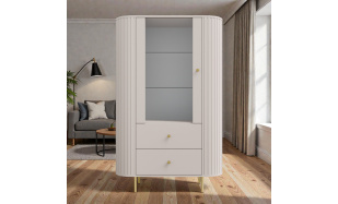 Designová vitrína Ariel 1, písková